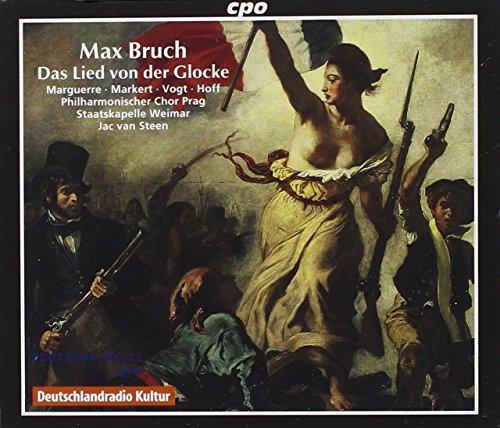 CD cover with a painting of a woman and men in a chaotic scene.