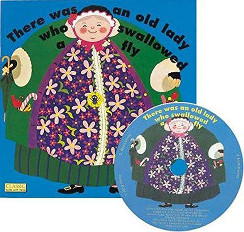 There Was an Old Lady Who Swallowed a Fly (Classic Books with Holes UK Soft Cover with CD)