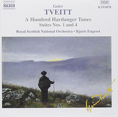 "CD cover with a painting of a person standing on a rocky hillside."