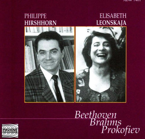 Hirshhorn/leonskaja - Sonatas for violin and piano [CD]