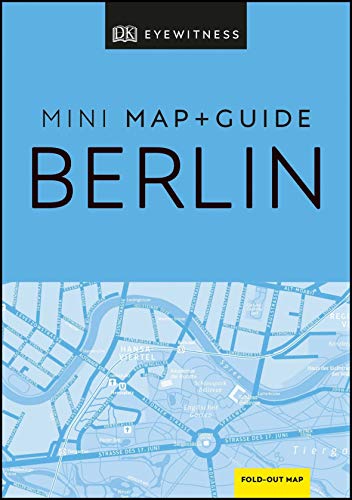 Blue travel guide cover with "Berlin" title and a map at the bottom.