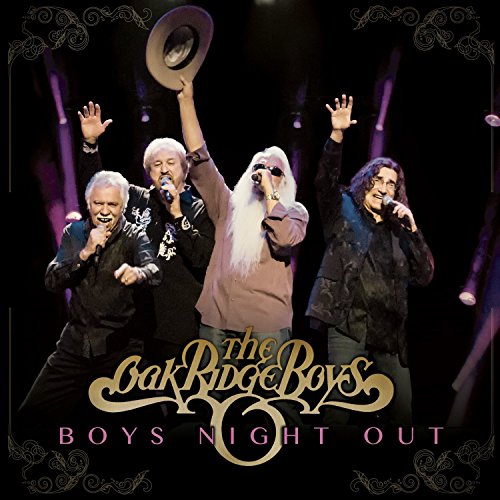 The Oak Ridge Boys CD cover featuring four men singing into microphones on stage.
