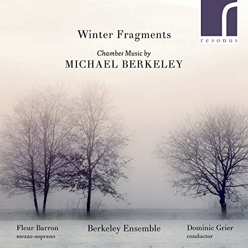 CD cover with foggy winter landscape and bare trees, featuring text and logo.
