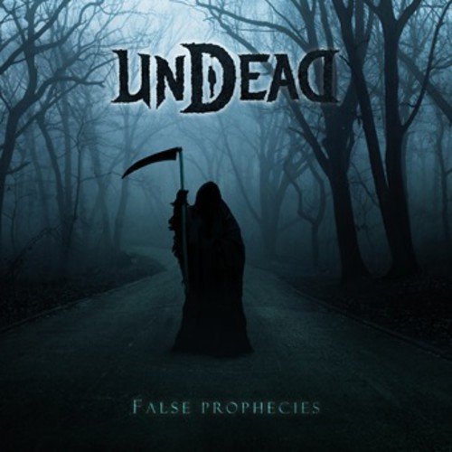The image depicts a grim reaper in a dark forest, holding a scythe.
