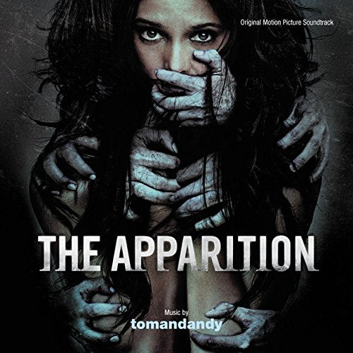 A CD cover for "The Apparition" soundtrack, featuring a woman with hands over her mouth.