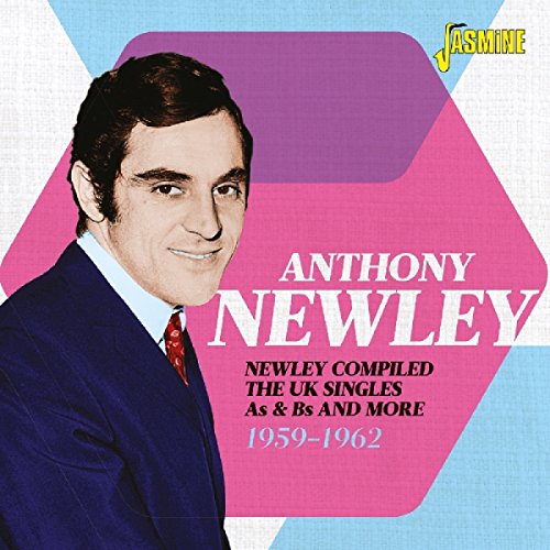 Anthony Newley's album cover featuring a man in a suit against a geometric background.
