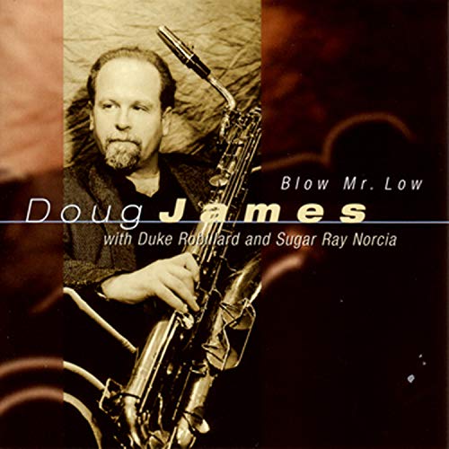 "CD cover with sepia-toned image of man holding saxophone and artist name."