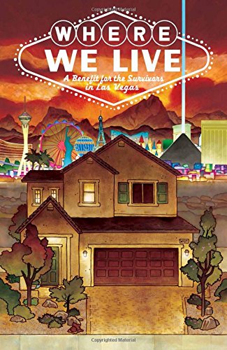 "Book cover featuring a house with Las Vegas strip in the background."