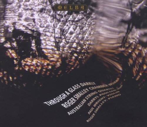 CD cover with abstract, dark design and white text on a black background.