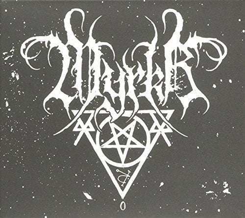 The image shows a grey album cover with white text and symbols. For accessibility purposes, a suitable alt text could be: "Grey album cover with white text and occult symbols."