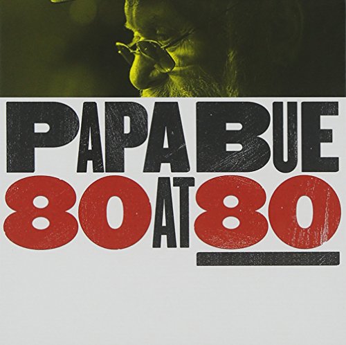 "Papa Bue 80 At 80" CD box set cover with a man's face and bold text.
