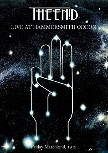 The image shows a DVD cover with a starry night sky and a hand outline.