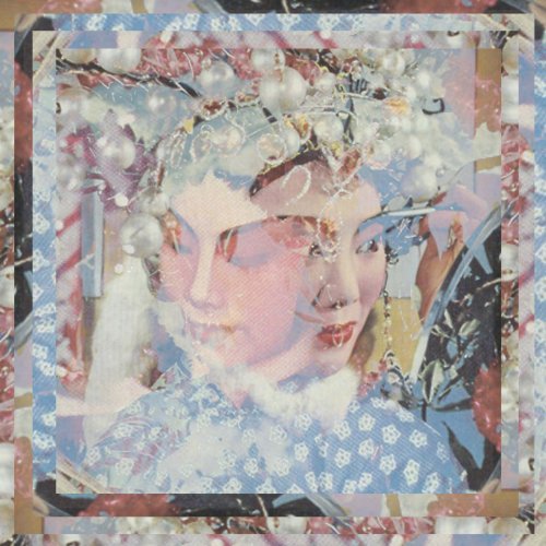 A collage album cover featuring a woman's face with floral patterns and ornaments.