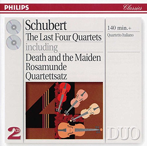 Franz Schubert - Schubert: The Last Four Quartets including Death and the Maiden, Rosamunde, Quartettsatz Audio CD