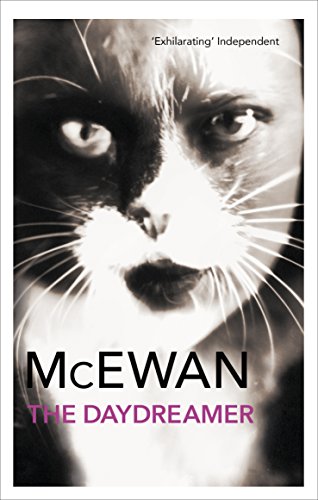 Book cover with black and white cat's face and author's name, "McEwan", in black text.