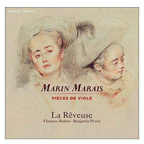 "CD cover with sketch of two 18th-century figures and red text."