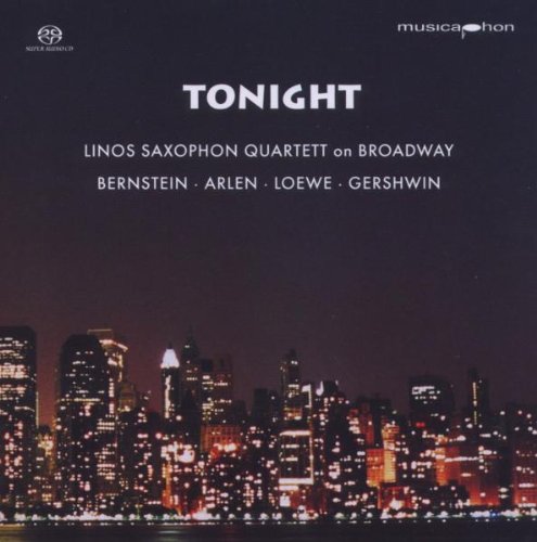 "Album cover with city skyline at night and white text."