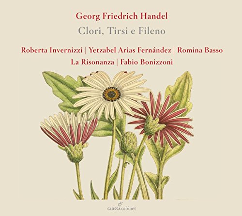 Album cover with beige background, illustrated flowers, and red and grey text.