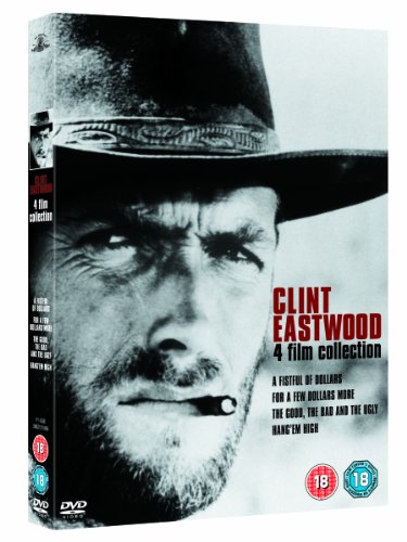 DVD case featuring a black-and-white image of Clint Eastwood wearing a cowboy hat.