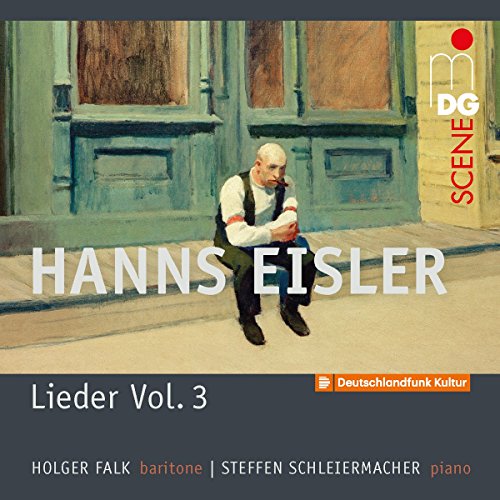 "CD cover featuring a man sitting against a building, with text overlay."