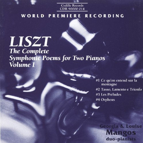 Blue-tinted CD cover featuring piano keys and white text describing the music content.