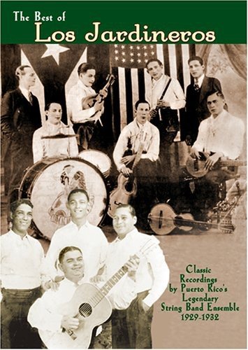 "CD cover with vintage sepia-toned photo of musicians and US flag in the background."