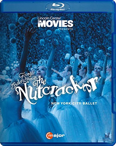 Blue-ray case cover featuring ballet dancers in tutus, with "The Nutcracker" title.