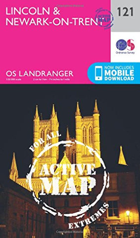 Landranger Active (121) Lincoln & Newark-on-Trent (OS Landranger Active Map)