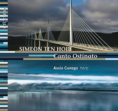 "CD cover featuring a bridge over water with cloudy sky and artist names."