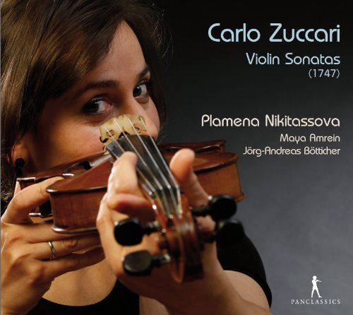 CD cover featuring a woman playing violin, with text and logo.