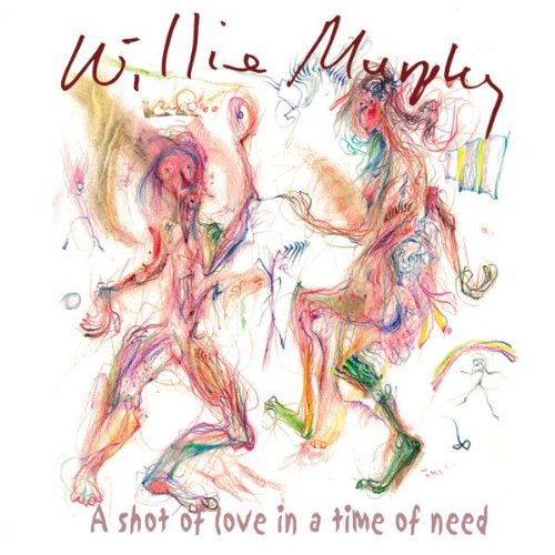 "Album cover with abstract, colorful sketch and 'Willie Murphy' written in red at the top."