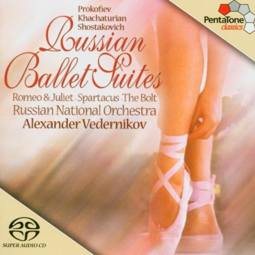 A ballet CD cover featuring a ballerina's legs in pink attire.