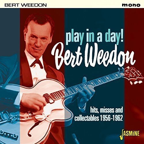 Bert Weedon CD cover featuring a man playing a guitar, with text overlay.