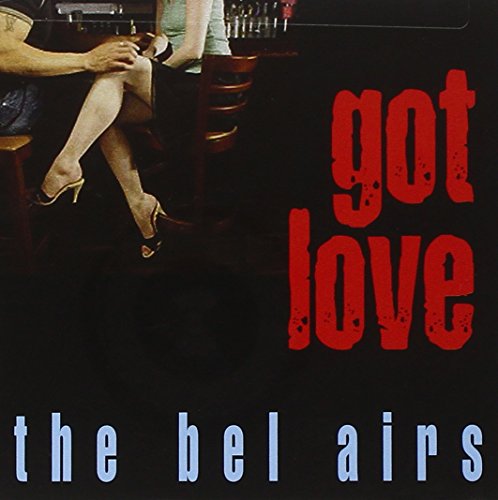 "CD cover with a couple at a bar and 'got love' in red text."