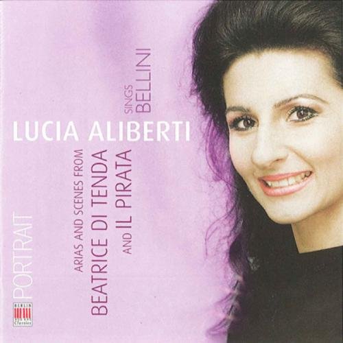 CD cover featuring Lucia Aliberti, a woman with dark hair, on a purple background.