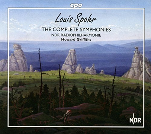 CD cover featuring a painting of a rocky landscape with mountains.
