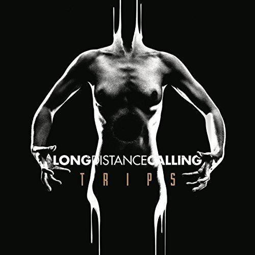 "Album cover featuring a black-and-white image of a torso with white and gold text."