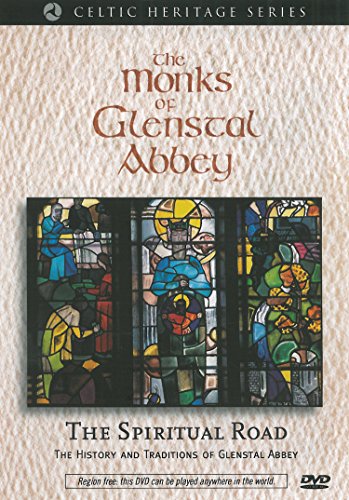 DVD cover with stained glass image and title "The Monks of Glenstal Abbey".