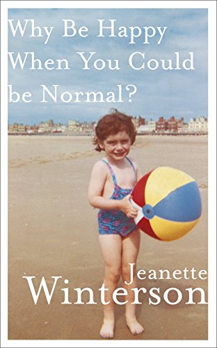 Book cover with a young girl holding a beach ball on a sandy beach.