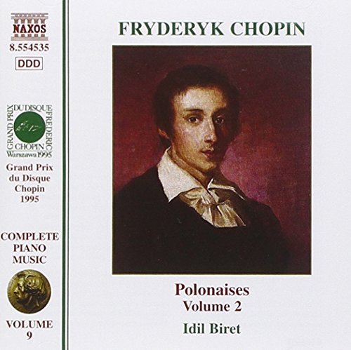 CD cover featuring a portrait of Chopin, titled "Fryderyk Chopin Polonaises Volume 2".