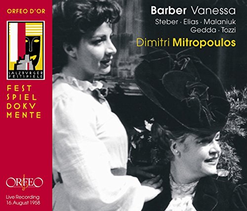 "Album cover with black-and-white image of two women, red border, and white and yellow text."