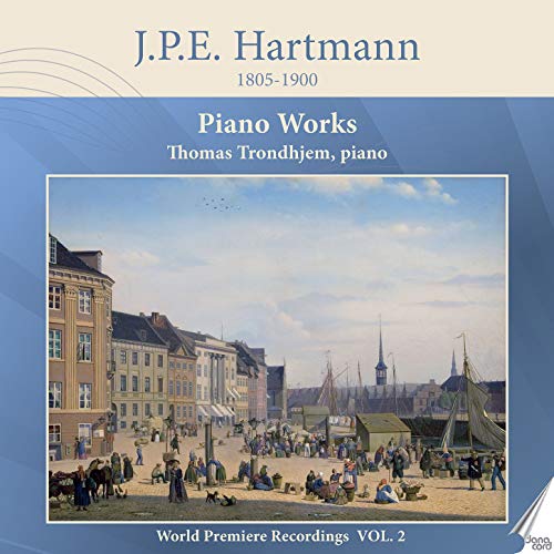 A CD cover featuring a 19th-century town scene with people and buildings.
