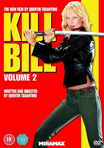 DVD cover for "Kill Bill: Volume 2" featuring a blonde woman holding a sword.