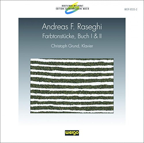 A CD cover featuring a green striped pattern on a blue gradient background.