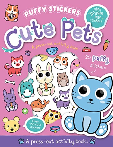 Puffy Sticker Cute Pets (Wobbly-Eye Puffy Sticker Activity)