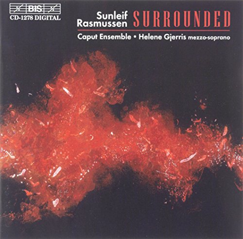 "Album cover with red splatter on black background, featuring title and artist information."