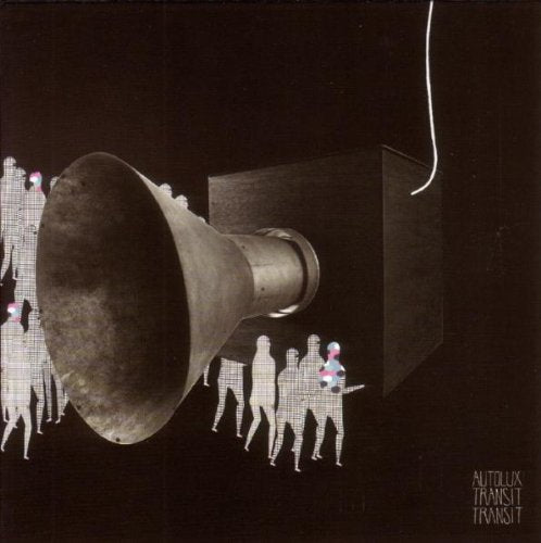 "Album cover featuring a megaphone with silhouetted figures and Amazon logo."