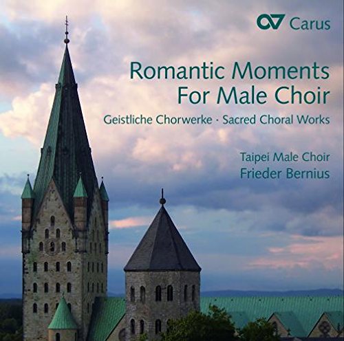 "CD cover featuring a medieval church with cloudy sky and teal text."