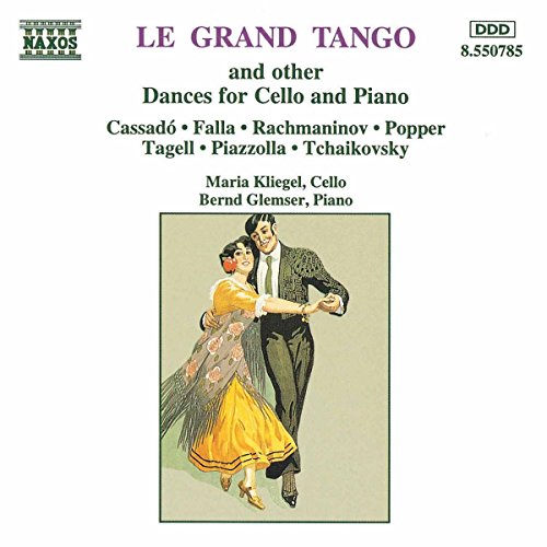 CD cover with dancing couple illustration, white background, and text listing musical compositions.