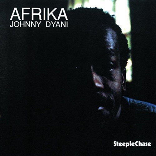 Vinyl album cover featuring a dark portrait of Johnny Dyani with text "Afrika Johnny Dyani".